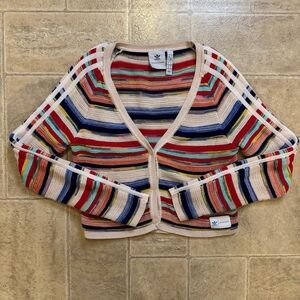 Adidas Originals Kseniaschnaider knitted cardigan button vneck multicolor small